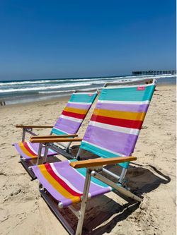 🏖️ Rio Beach Chairs - 2 pack deal $30 - foldable