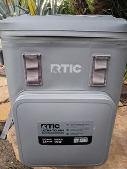 RTIC Ultra-Tough 24 Can Soft Sided Cooler Backpack with Waterproof Zipper, Graphite