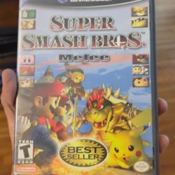 Super Smash Bros. Melee Gamecube Game/Disc.