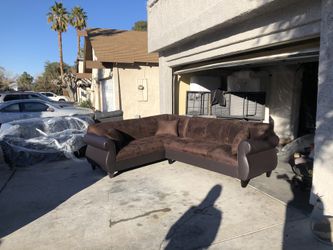New 2 Piece Brown Sectional