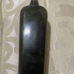 19Th Century Antique Olive Green Bottle