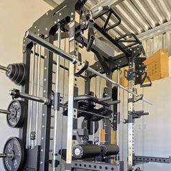 FREE Delivery 🚚 Brand New - VANDER Competition F1 - 500 Weight Stack TOTAL - Smith Machine  - 385lb Competition Bumper Plate Set & Bench Included 