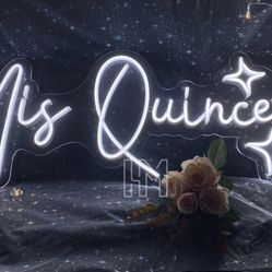 Mis Quince Led Sign 30”  Warm White 