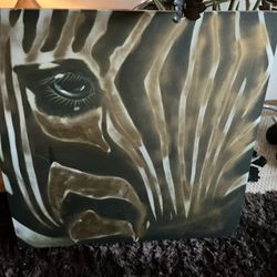Large Zebra Painting
