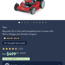 Toro Lawnmower New In Box