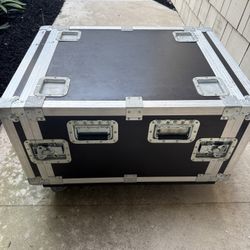 6U Shock mount Rack Road Case Casters ATA Flight Foam