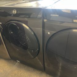 Samsung Washer And Dryer Black Set
