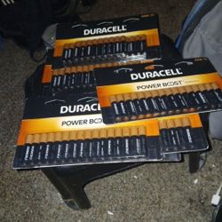 4 Packs Of AAA & 3 PACKS OF 24 AAA DURACELL BATTERIES 