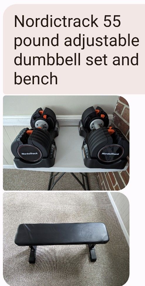 Work Out Dumb Bells And Bench