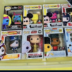 Funko Pops Older Models - 8 Total 
