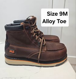 Timberlands Pro Alloy Toe Work Boots Size 9