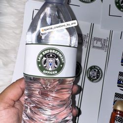 Custom made waterproof water bottle labels 🥳 Order yours with any design