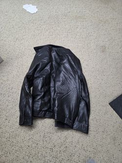 Black Leather Jacket Men's M (S. Hill)