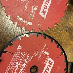 Freud Diablo Framing Saw Blade, 7 1/4in. x 24T, Model# D0724A