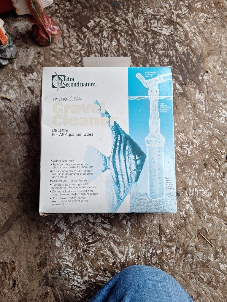 Tetra Second Nature Hydro Clean Gravel Cleaner Deluxe For All Aquarium Sizes Missing The Rubber Hose Made In USA