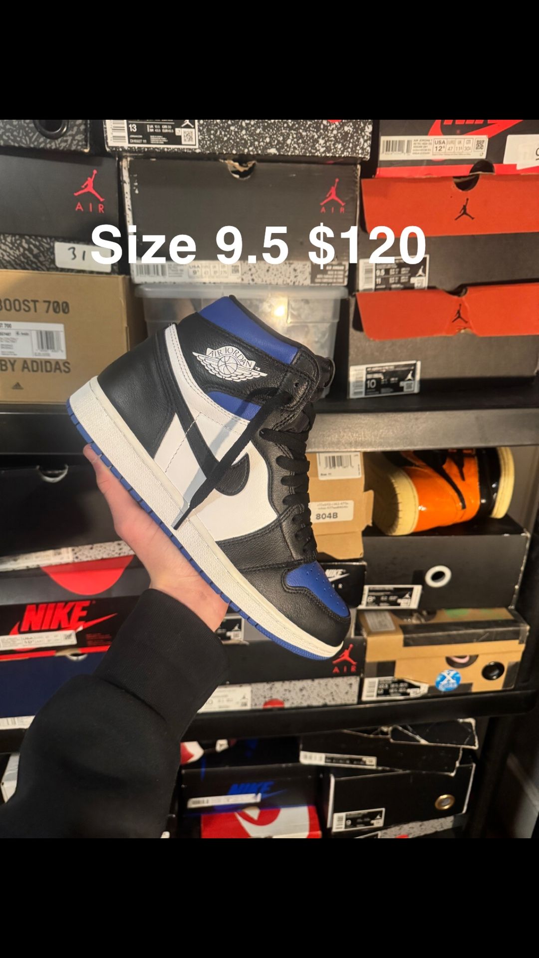 Royal Toe Jordan 1 Size 9.5 $120