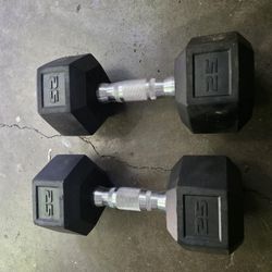25lb Pair Of Dumbells