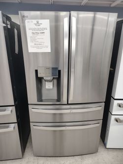 $2099 LG 30 Cu Ft SMART ENERGY STAR 4 door french door refrigerator