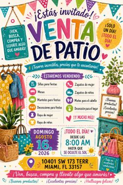 Yard sale ahora mismo