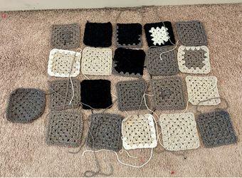Crochet granny squares