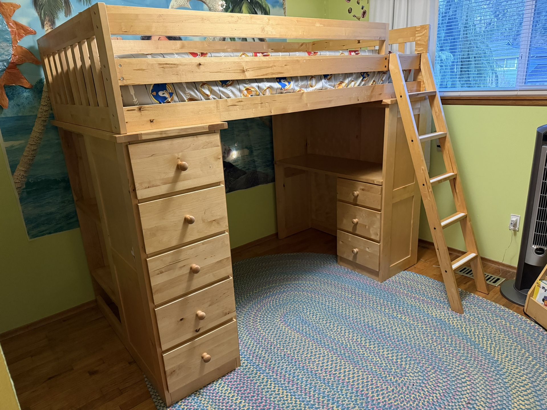Twin Wood Bunkbed 