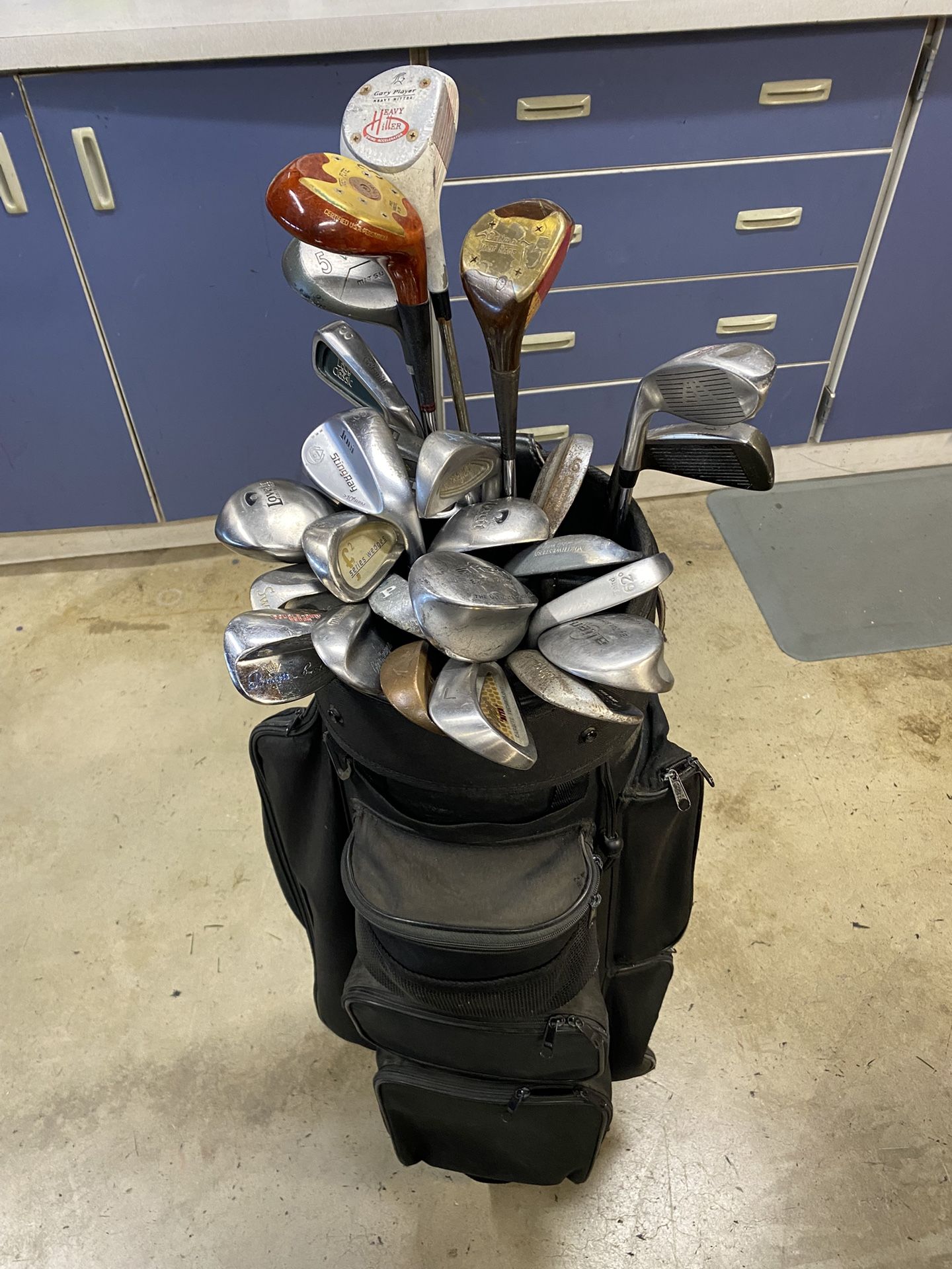 Bag Full of Golf Clubs