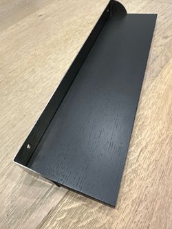 Floating shelf for wall, black