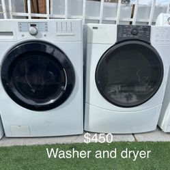 (Used normal wear) beautiful Kenmore Washer And Dryer(1 Year Warranty)