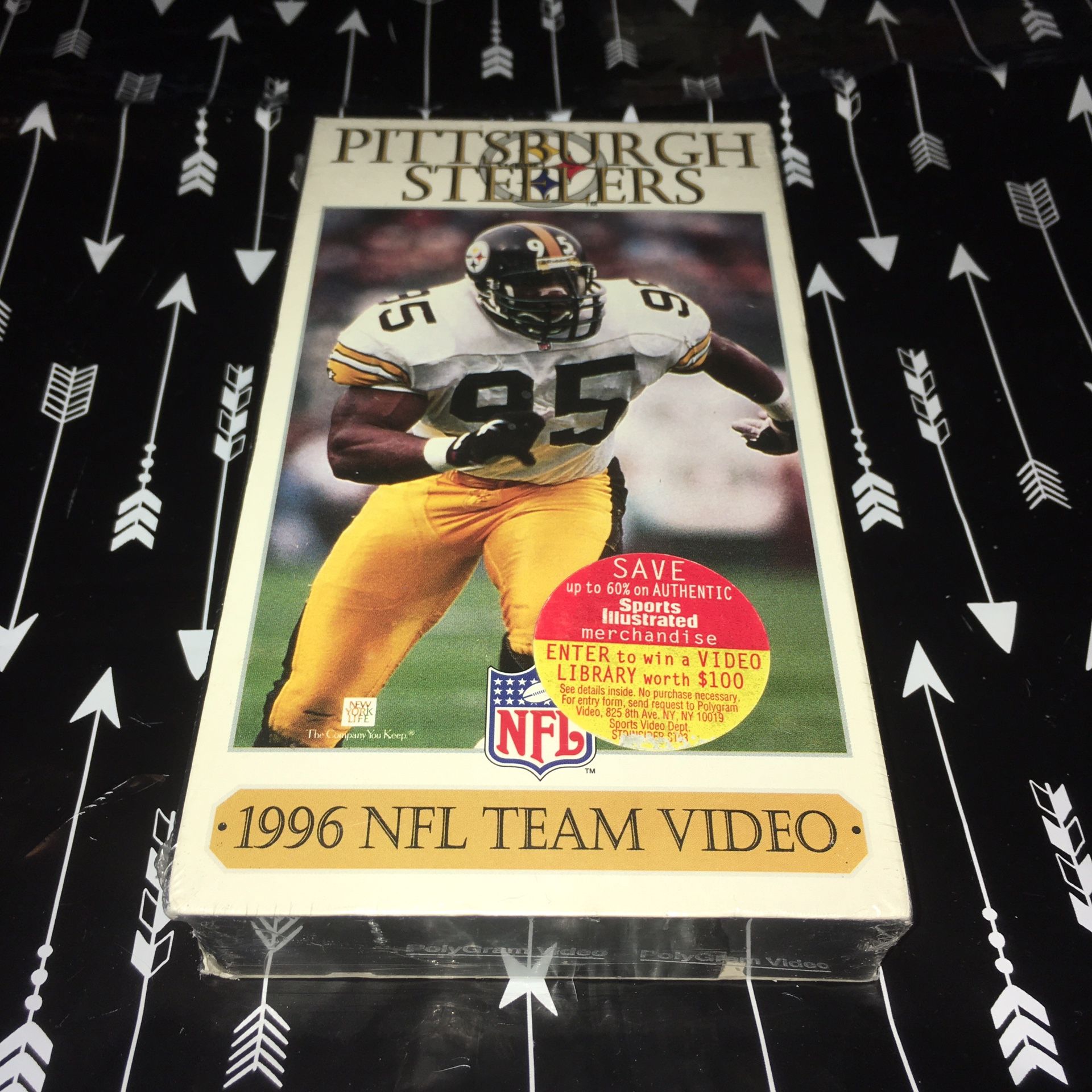 SEALED Pittsburgh Steelers 1996 Team Video VHS Tape NFL Films Afc Champs