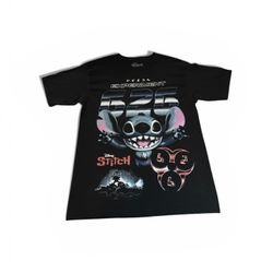 Disney Stitch Black Graphic Tee size Large