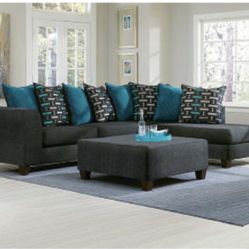Sectional Couch With Ottoman 