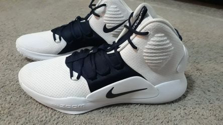 Nike Hyperdunk X TB Basketball Shoes White Navy Blue AT3866 105 Mens Size 14.5