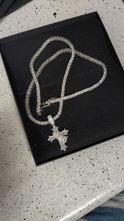 Iced Out  Tennis Chain Necklace