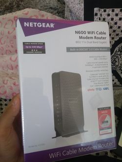 Netgear n600 WiFi cable modem router