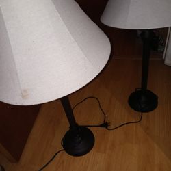 Matching Lamps With Brown Base