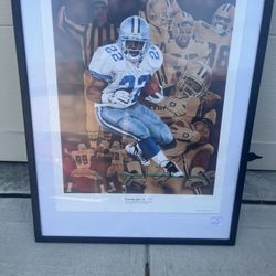 Emmit Smith Autograph Poster 