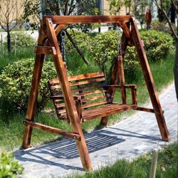 Wooden Patio Porch Swing