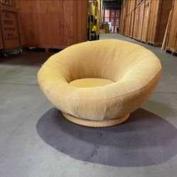 Mid Century Modern Yellow Lounge Chair