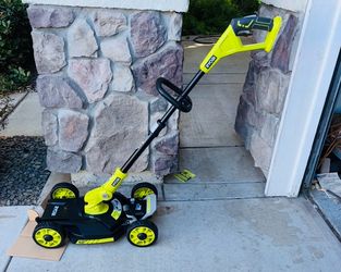 RYOBI ONE+ 18V 12 in. Cordless Battery 3-in-1 Mower, String Trimmer, and Edger (Tool Only) New