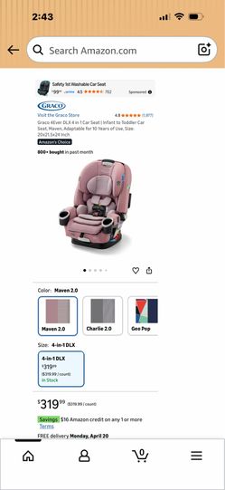 Car seat 4 in 1