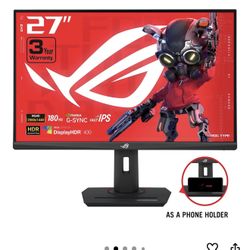 BRAND NEW IN BOX ASUS ROG Strix 27” QHD (2560x1440) HDR400 USB-C Gaming Monitor (XG27ACS), 180Hz,1ms,
