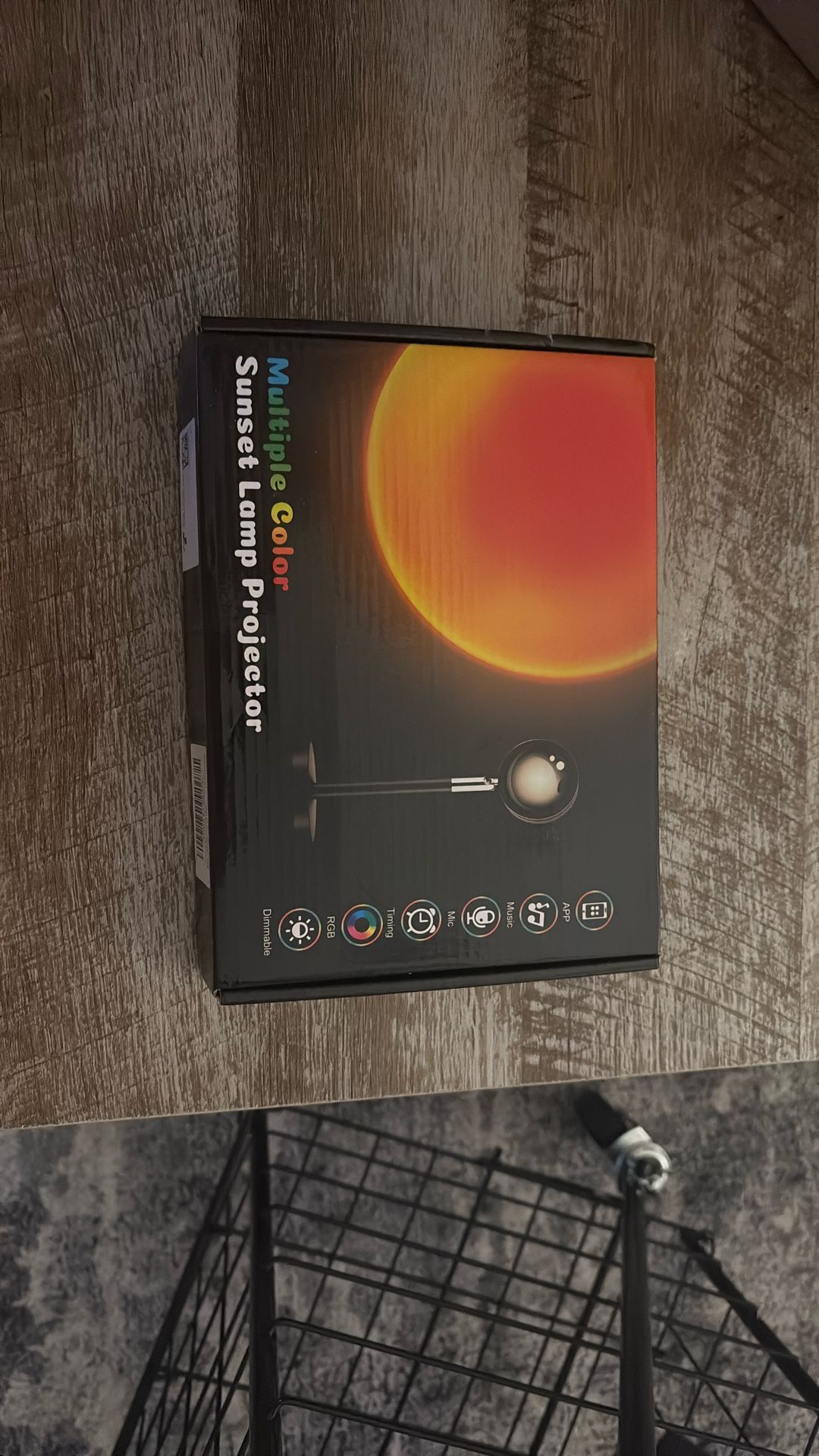 Multi-colored sunset lamp