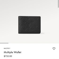 All Black Lv Wallet