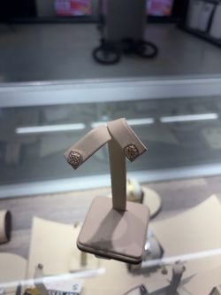 Nugget Earrings With Diamonds