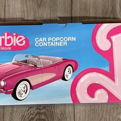 AMC Barbie: The Movie Collectible Pink Corvette Convertible Popcorn Container