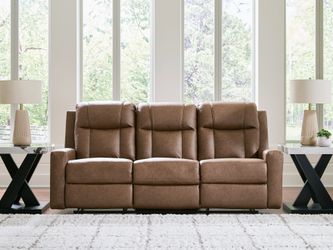 Mackmenville Caramel Reclining Sofa
