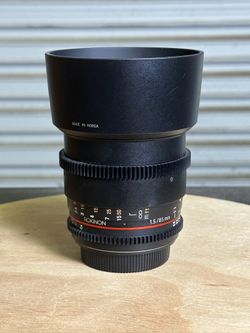 Rokinon 85mm T1.5 Cine DS Lens for Canon EF Mount