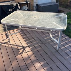 Outdoor Glass Table