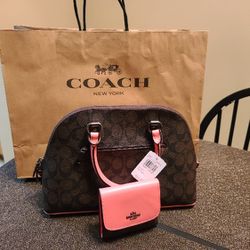 Brand New Coach Purse And Wallet 