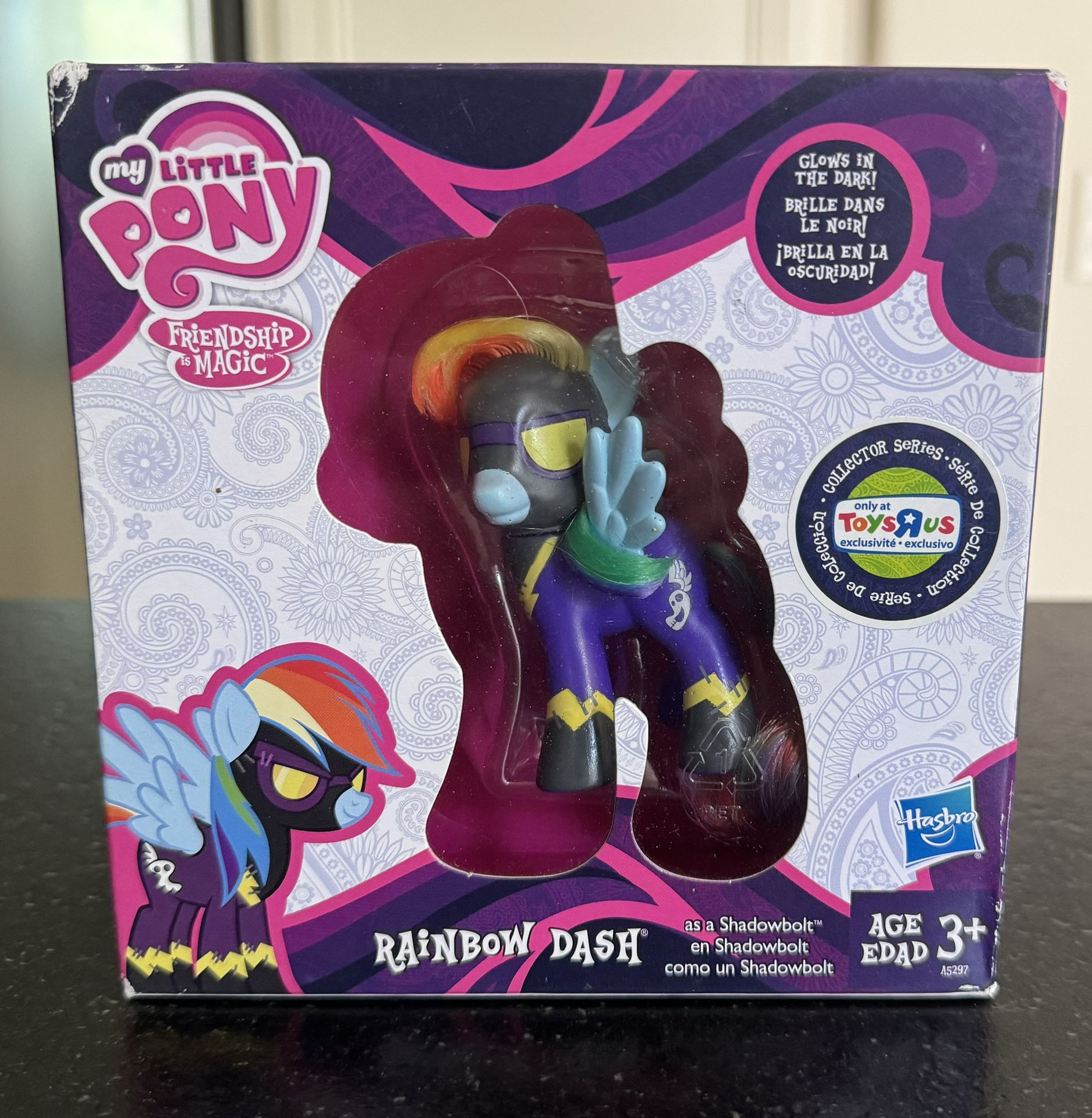NEW My Little Pony Rainbow Dash Shadowbolt SDCC Toys R Us Exclusive 2013 Sealed